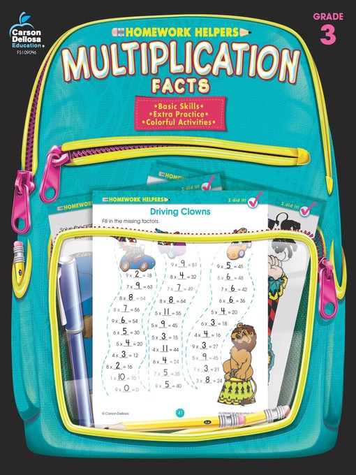 Cover image for Multiplication Facts, Grade 3